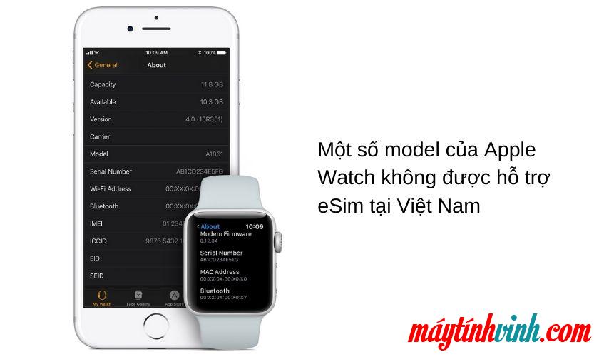 Apple Watch nào có thể sử dụng eSIM / eSim Viettel?