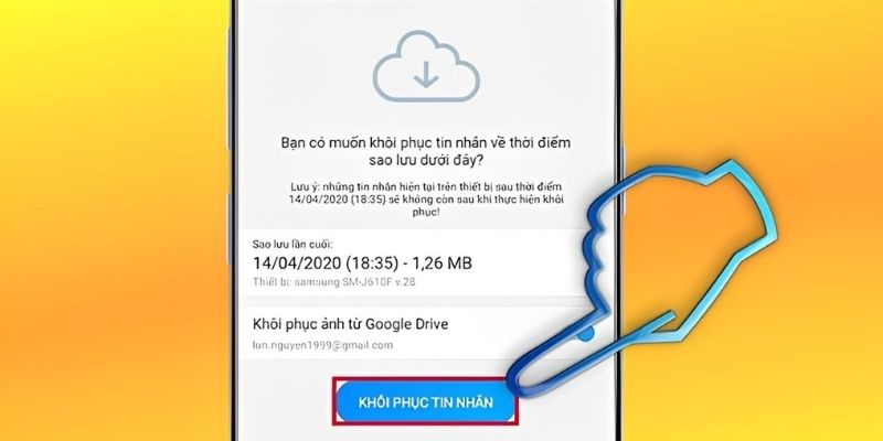 Cách khôi phục tin nhắn Zalo từ bản sao lưu đám mây